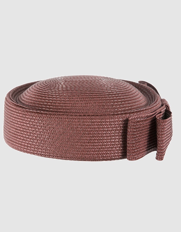 Max Alexander - Brown Braid Pillbox Hat