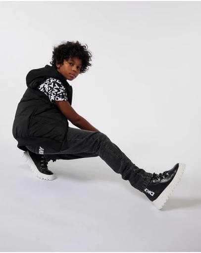 DKNY - Logo Short Sleeve T-Shirt - Kids-Teens