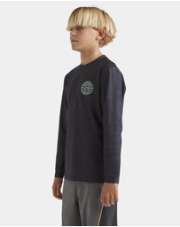 Billabong - Boys 8 to 16 Rotor Shorline Long Sleeve Rash Vest