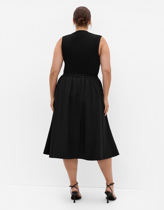 City Chic - Plus size Milly Tank - black