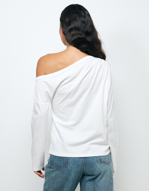 AERE - Caia Off Shoulder Long Sleeve T-Shirt