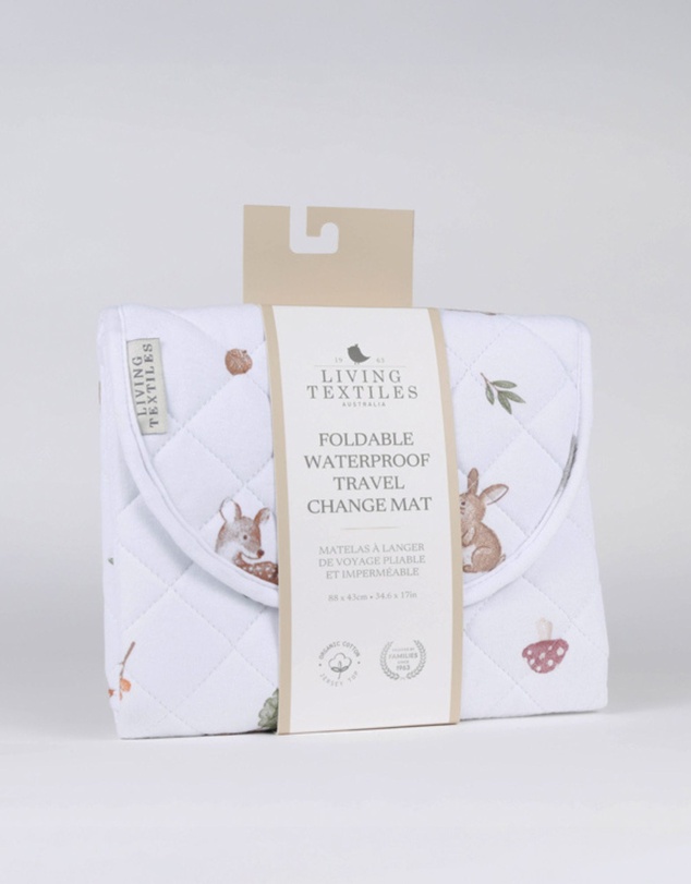 Living Textiles - Waterproof Travel Change Mat - Fox & Friends