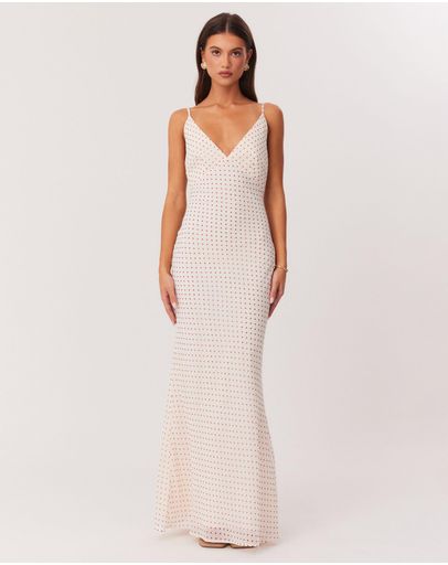 Cream Polka Dot