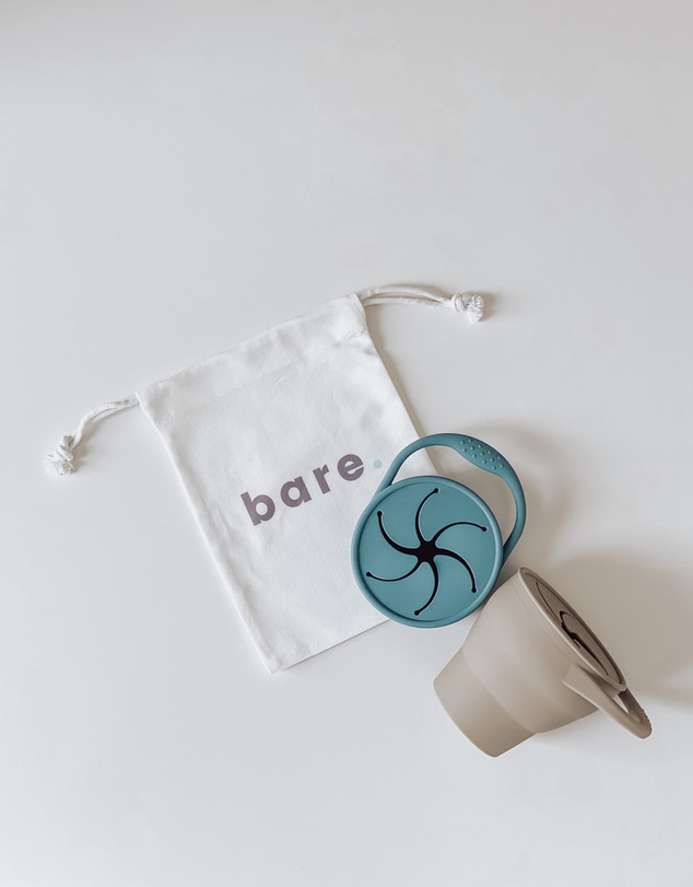 Bare The Label - Collapsible Silicone Snackie Cup