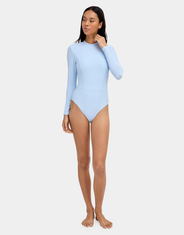 Billabong - Womens Tanlines Long Sleeve Back Zip Bodysuit