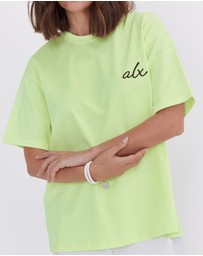 ALEXANDRA - Sole T-Shirt Fluro Yellow
