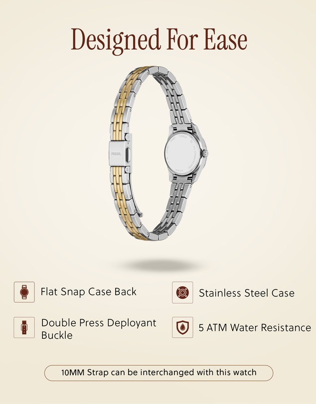 Fossil - Scarlette Two Tone Analogue Watch