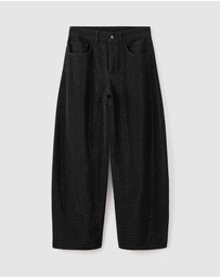 M.N.G - Balloon Jeans With Rhinestones