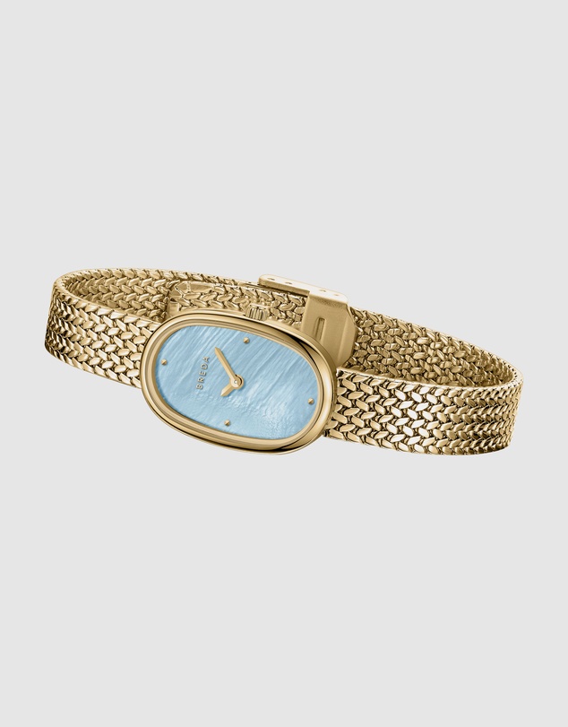 Breda - Jane Tethered Gold and Metal Mesh Watch, 18MM