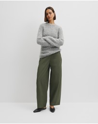 Country Road - Fluffy Crew Neck Knit