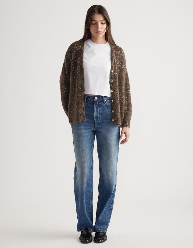 Decjuba - Gia Distressed Sequin Cardigan