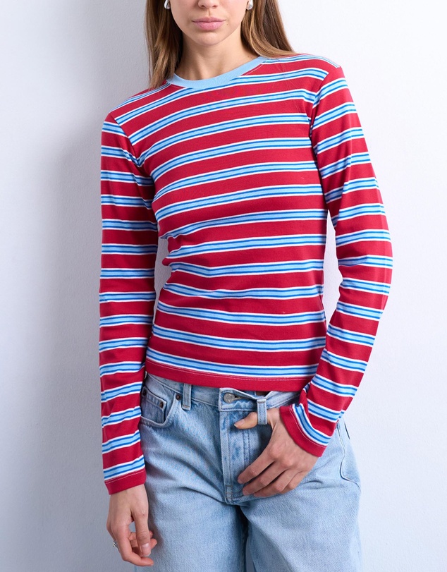 TOPSHOP - Stripe LS Everyday Tee