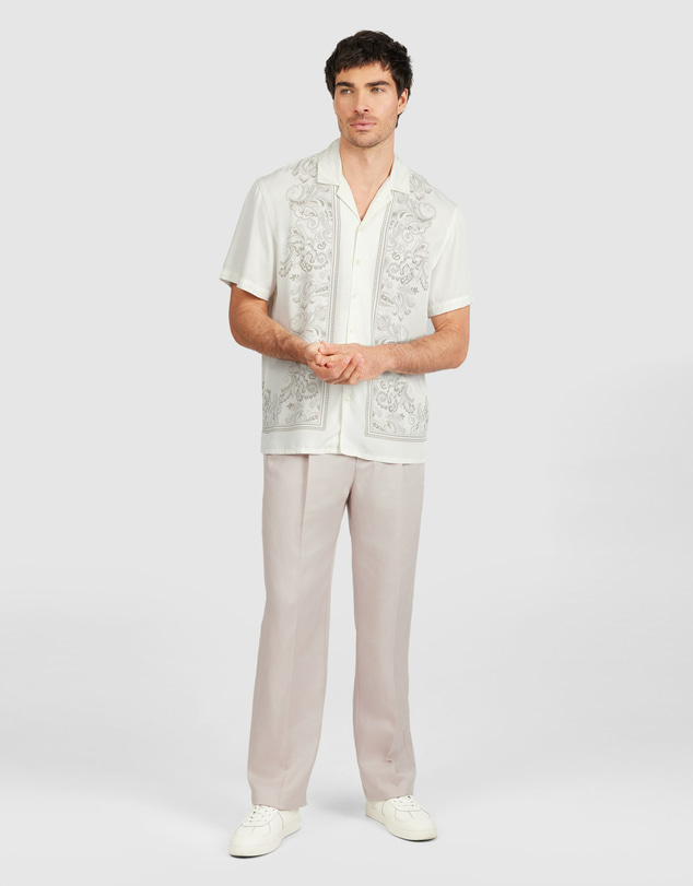 Tarocash - Zevon Viscose Paisley Shirt