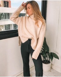 Esther & Co - Chesterfield Jumper - Beige