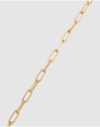 Kuzzoi - ICONIC EXCLUSIVE - Classic Long Link Chain Bracelet in Gold-Plated 925 Sterling Silver
