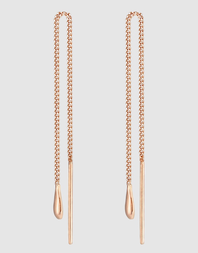 Elli Jewelry - Teardrop Earrings in Rose Gold-Plated 925 Silver