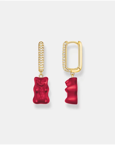 THOMAS SABO - HARIBO Red Bear Hoop Single Earring