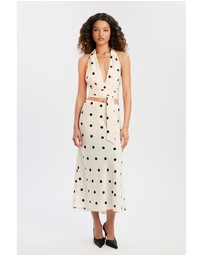 Bardot - Phoebe Satin Midi Skirt
