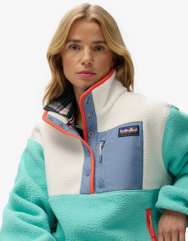 Superdry - Colour Block Fleece Pull Over