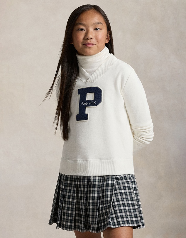 Polo Ralph Lauren - Letterman Fleece Sweatshirt Dress - ICONIC EXCLUSIVE - Teens