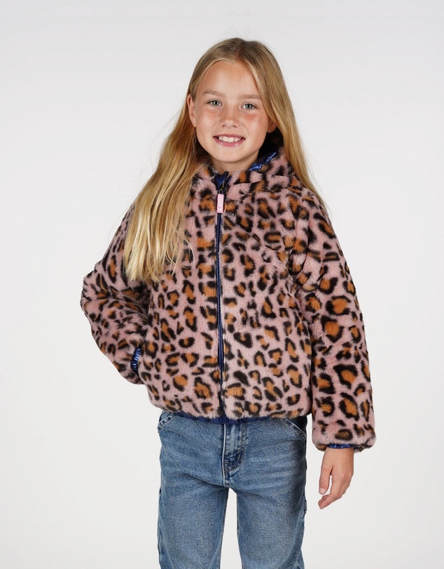 B.Nosy - Jessie Reversible Faux Fur Jacket - Kids-Teens