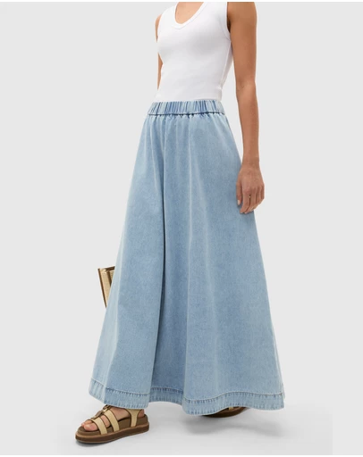 Seed Heritage - Soft Denim Circle Skirt