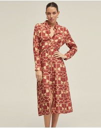 Oxford - Dianne Geo Print Shirt Dress