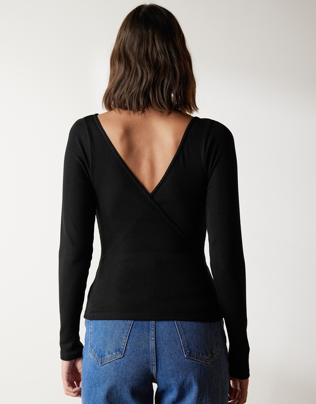 Atmos&Here - Kelly V Neck Long Sleeve Top