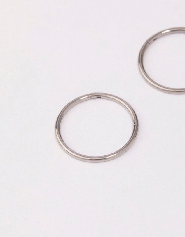 Lovisa - Titanium Fine Sleeper Earrings 10mm