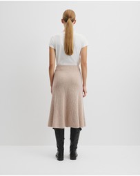 Country Road - Australian Cotton Blend Knit Midi Skirt