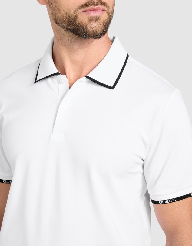 GUESS - Eco Paul Pique Tipping Polo Shirt