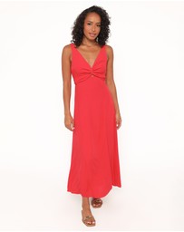 Petal & Pup - Archer Midi Dress - Red