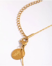 Lovisa - Waterproof Gold Plated Stainless Steel Diamante Necklace