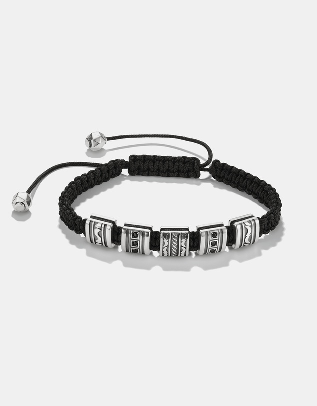 THOMAS SABO - THOMAS SABO Macrame Bracelet with Black Zirconia Stones