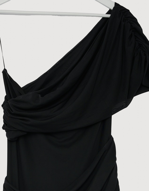 Revibe - Repaired CHANCERY Margot One Shoulder Drape Maxi Dress - AU 16