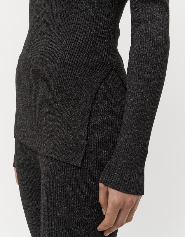 FRIEND of AUDREY - Off-Shoulder Sparkle Knit Top
