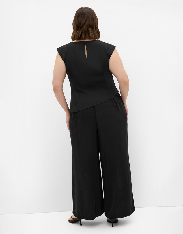 City Chic - Plus size Jett Wide Leg Pant - black