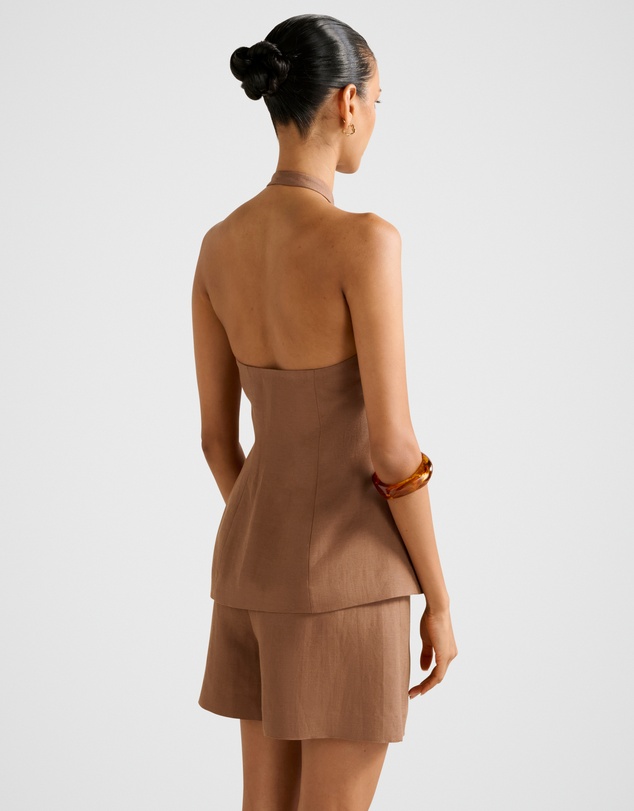 Forever New Petite - Saxon Petite Halter Neck Waistcoat
