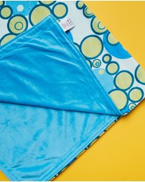 itti bitti - Cot Blankee - Seaweed with Azure