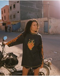 KINGA CSILLA - Flaming Heart Tommy Tee