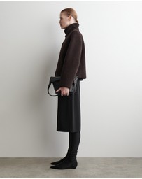 COS - Funnel-Neck Teddy Jacket