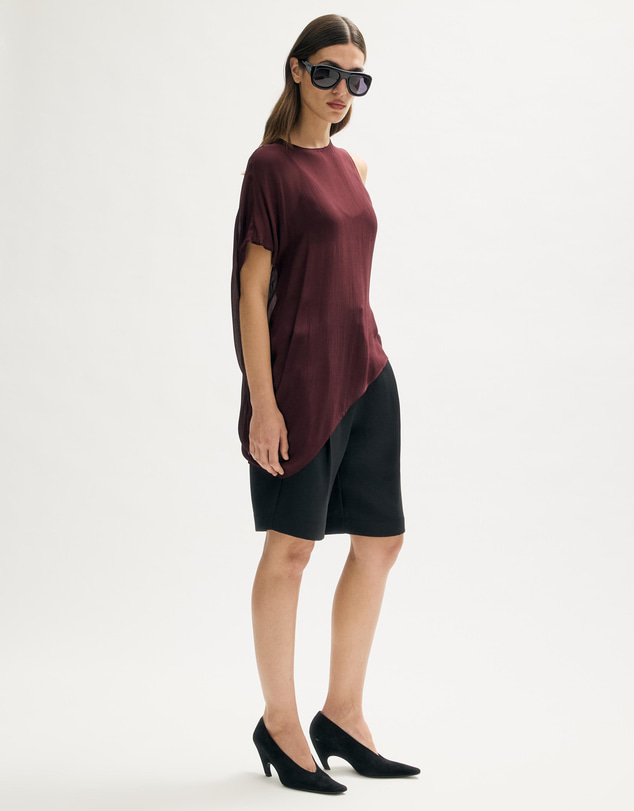 Minima Esenciales - Nila Draped Asymmetrical Top