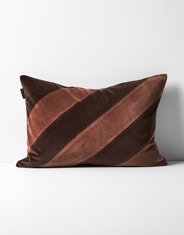 Aura Home - Velvet Stripe Cushion
