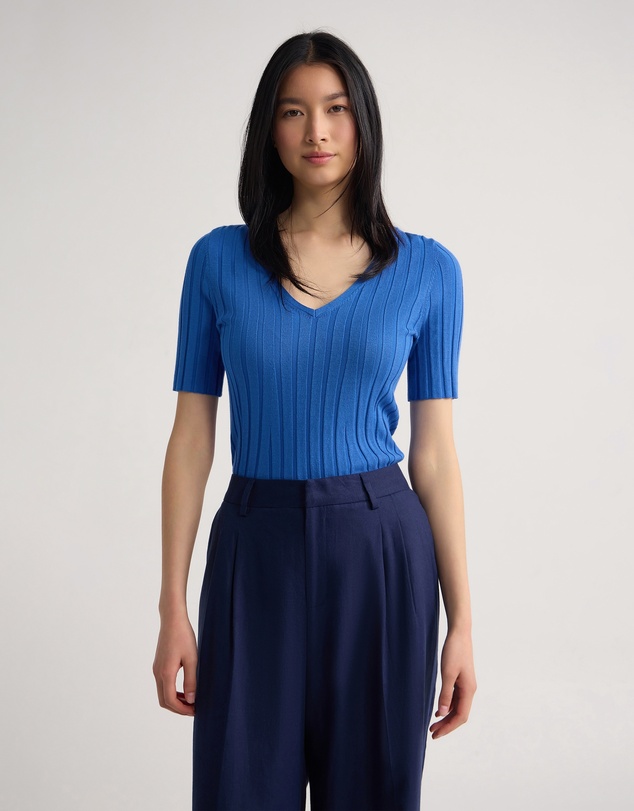 Oxford - Lucy Rib V-Neck Knit