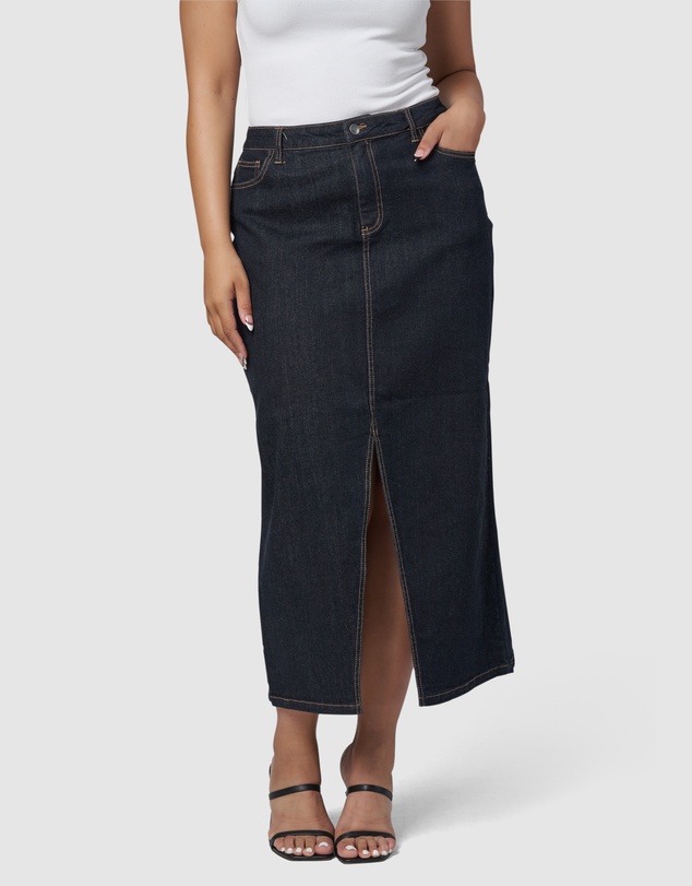 Sunday In The City - Hype Denim Maxi Skirt