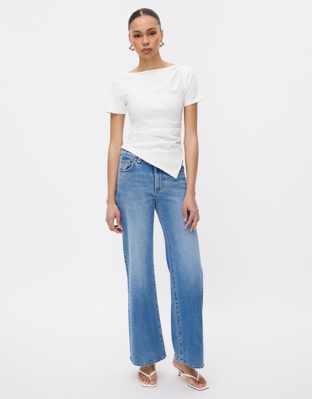 Minima Esenciales - Eliana Draped T-Shirt