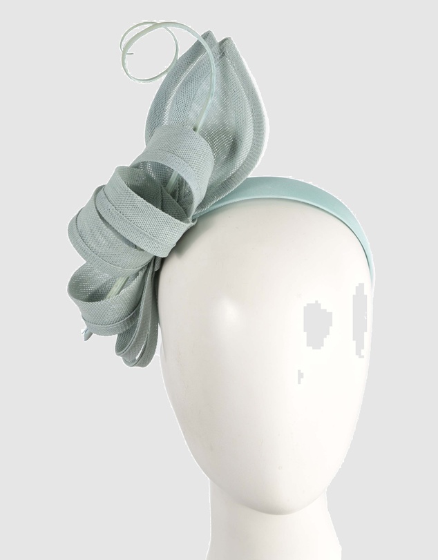 Max Alexander - Light Blue Bow Fascinator