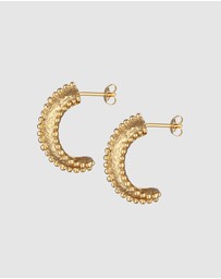 Haze & Glory - ICONIC EXCLUSIVE - Earrings Amour Hoops 925 Sterling Silver Gold-Plated