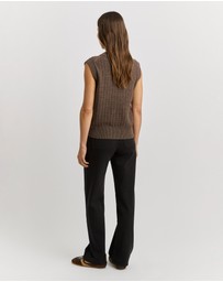 Toorallie - Grid Knit Vest