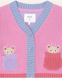 Huxbaby - Colour Block Huxette Cardigan - Babies-Kids
